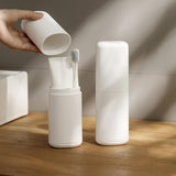 Portable 180 ml Travel Toothbrush Holder and Rinse Cup - White