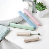 4 Pcs Travel Toothbrush Case Hard Shell Plastic Cover for Camping Home