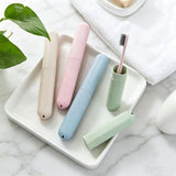 4 Pcs Travel Toothbrush Case Hard Shell Plastic Cover for Camping Home