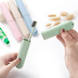 4 Pcs Travel Toothbrush Case Hard Shell Plastic Cover for Camping Home