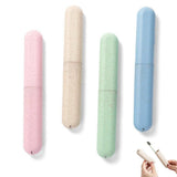 4 Pcs Travel Toothbrush Case Hard Shell Plastic Cover for Camping Home