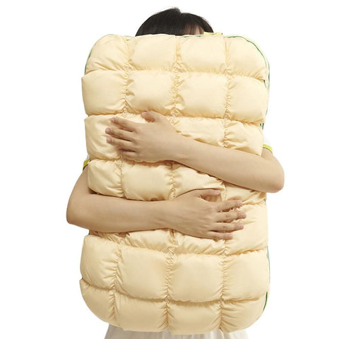 Fluffy Pillow Breathable Cute Pineapple Puff Pillow for Bedroom Sofa - Yellow