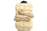 Fluffy Pillow Breathable Cute Pineapple Puff Pillow for Bedroom Sofa - Yellow
