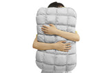 Fluffy Pillow Breathable Cute Pineapple Puff Pillow for Bedroom Sofa - Grey