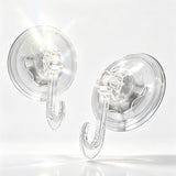 4Pcs Clear Vacuum Suction Cup Hooks Drill Free for Smooth Surfaces In Australia - Darrahopens