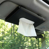 2 Pack Car Tissue Holder Universal for Visor PU Leather Tissue Box and Mask Holder