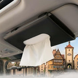 2 Pack Car Tissue Holder Universal for Visor PU Leather Tissue Box and Mask Holder