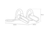 Open Ear Wireless Bone Conduction Headphones with Bluetooth Microphone