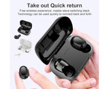 True Wireless Earbuds - Stereo Sound - Sports Bluetooth 5.0 - Black