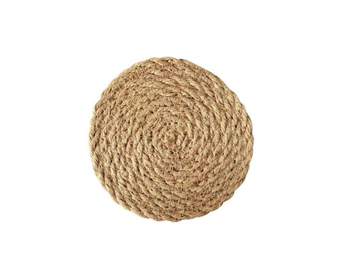 Elegant Good Woven Placemat Eco-friendly Fine Texture Straw Dinner Mat for Home-30cm
