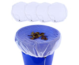 2Pcs Mesh Rain Barrel Cover - White