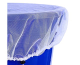 2Pcs Mesh Rain Barrel Cover - White