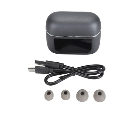 Language Translator Earbuds Bluetooth 5.3 Noise Reduction 74 Languages 70 Accent 4 Modes Wireless Translation Headset Sparkling Black