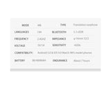 M8 translation headset Wireless BT 144 languages instant intelligent voice machine
