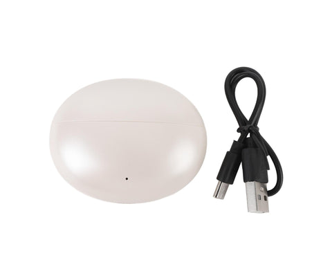 Language Translator Earbuds 144 Languages Bluetooth 5.49 Noise Cancellation Wireless Long Battery Life Translation Earphone in Real Time Milky White