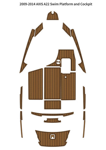 2009-2014 AXIS A22 Swim Platform Cockpit Pad Boat EVA Foam Teak Deck Floor Mat SeaDek MarineMat Gatorstep Style Self Adhesive In Australia - Darrahopens