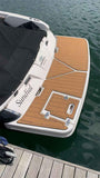 2016 Regal 1900 ES Swim Platform Cockpit Pad Boat EVA Foam Faux Teak Deck Floor Mat Seadek MarineMat Gatorstep Style Self Adhesive