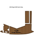 2003 Regal 2000 Swim Platform Step Pad Boat EVA Foam Faux Teak Deck Floor Mat SeaDek MarineMat Gatorstep Style Self Adhesive