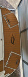 2009 Rinker 246 Swim Platform Step Pad Boat EVA Foam Faux Teak Deck Floor Mat SeaDek MarineMat Gatorstep Style Self Adhesive