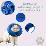 Inflatable Dog Cone Collar Alternative, Soft Dog Cone for Small Medium Large Dogs and Cats, Neck Recovery ECollar After Surgery,M