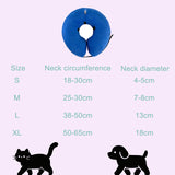 Inflatable Dog Cone Collar Alternative, Soft Dog Cone for Small Medium Large Dogs and Cats, Neck Recovery ECollar After Surgery,M