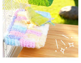 Thick Fleece Warm Heated Bird Perch Stand Winter Foot Warmer Toy for Parakeets Lovebirds GREEN In Australia - Darrahopens