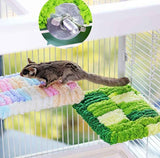 Thick Fleece Warm Heated Bird Perch Stand Winter Foot Warmer Toy for Parakeets Lovebirds GREEN In Australia - Darrahopens