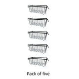 5pcs Multifunctional Kitchen Storage Basket, Fridge Organizer for Ice Cream Meatballs, Divided Storage Bin for Bedroom Bathroom Cabinet Sundries-5PCS