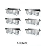 6pcs Multifunctional Kitchen Storage Basket, Fridge Organizer for Ice Cream Meatballs, Divided Storage Bin for Bedroom Bathroom Cabinet Sundries-6PCS