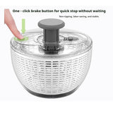 6L Press-Type Salad Spinner, Multifunctional Vegetable Dryer, Household Fruit Washer Drain Basket for Fitness Meal Greens In Australia - Darrahopens