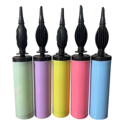 Hand-held balloon pump, macaron-colored plastic inflator, manual inflation tool specifically designed for party balloons; colors shipped at random