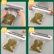 Home Vacuum Sealer, All-in-One Automatic Food Preservation Machine for Dry and Wet Items, 30cm Extended Sealing Vacuum Packer, One-Touch Vacuuming to Prevent Odor Transfer and Leaks, Compatible with External Vacuuming, Spot Vacuuming, Dry, and Wet Modes—W
