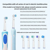 Compatible with replacement brush heads for multiple models of rotary electric toothbrushes. Choose from 5 styles with different functions. High-density, rounded soft-bristle universal brush head set—5-piece set