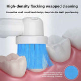 Compatible with replacement brush heads for multiple models of rotary electric toothbrushes. Choose from 5 styles with different functions. High-density, rounded soft-bristle universal brush head set—5-piece set