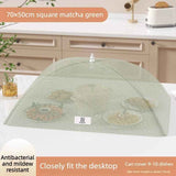 Foldable Mosquito-Proof Food Cover, Household Fly Screen, Fine-Mesh Breathable Dining Table Cover - Square