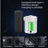 Darrahopens Tools > Pumps > Air Pumps Outdoor Camping Digital Electric Air Pump, 5200mAh Built-in Battery, for Air Mattresses and Swim Rings - Black