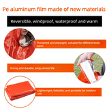 Darrahopens Home & Garden > Shading > Umbrellas & Sunshades Outdoor Emergency Waterproof Insulated Raincoat, Portable Folding Camping and Hiking Cold-Weather Raincoat – Orange
