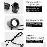 7-in-1 Outdoor Survival Whistle, 2-pack-Multifunctional Emergency Whistle, Portable Gear for Camping and Adventure