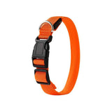 LED Light-Up Pet Collar, Large, Adjustable, USB Rechargeable, for Cats and Dogs, Nighttime Anti-Lost– Orange