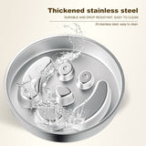 2-Piece Stainless Steel Slow Feeder Set for Pets, Reversible, for Cats and Dogs – Fishbone Design