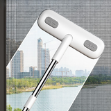 Extendable Window Screen Cleaning Brush , Wet Dry Use Screen Wiper for High-rise Window Carpet Sofa Pet Hair Cleaning