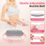 LED Display Period Heating Belt for Women, 5 Heat Settings & 4 Vibration Modes Wireless Menstrual Cramp Relief Waist Heating Pad - Pink