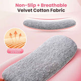LED Display Period Heating Belt for Women, 5 Heat Settings & 4 Vibration Modes Wireless Menstrual Cramp Relief Waist Heating Pad - Pink