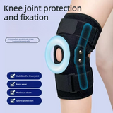 Hinged Metal Knee Brace with Removable Side Stabilizers, ACL Injury, Sports Workout & Joint Pain Relief-L