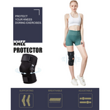 Hinged Metal Knee Brace with Removable Side Stabilizers, ACL Injury, Sports Workout & Joint Pain Relief-XL