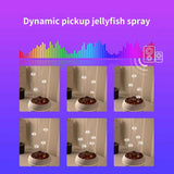 Jellyfish Smoke Ring Aroma Diffuser Humidifier, 7 Color Crack Night Light, Remote Control Timer Essential Oil Diffuser for Bedroom Desk