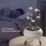 Jellyfish Smoke Ring Aroma Diffuser Humidifier, 7 Color Crack Night Light, Remote Control Timer Essential Oil Diffuser for Bedroom Desk