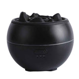 Volcano Flame Aroma Diffuser and Humidifier, 7-Color Changing Lava Fire Essential Oil Diffuser with Timer, 360ml for Home, Bedroom, or Desk – Black