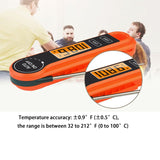 Foldable Digital Meat Thermometer, IPX5 Waterproof Fast Read with Backlight ℃/℉ Switch for Kitchen, BBQ, Baking