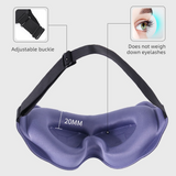 3D Contoured Sleep Mask, Breathable Fabric with Adjustable Strap, Light-Blocking Eye Mask for Sleeping, Napping, and Travel—Pink